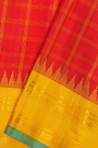 Gadwal Silk Red Saree