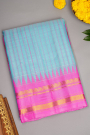 Gadwal Silk Sky Blue Saree