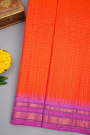 Gadwal Silk Orange Saree