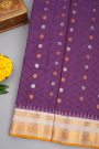 Gadwal Silk Dark Purple Saree