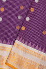 Gadwal Silk Dark Purple Saree