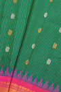Gadwal Silk Dark Green Saree