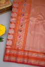 Gadwal Silk Bottle Green Saree