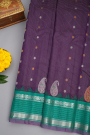 Gadwal Silk Navy Blue Saree