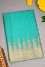 Gadwal Silk Sky Blue Saree