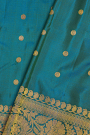 Gadwal Silk Teal Blue Saree