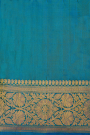 Gadwal Silk Teal Blue Saree