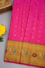 Gadwal Silk Pink Saree