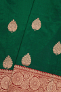 Banarasi Silk Bottle Green Saree