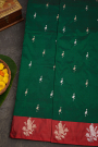 Banarasi Silk Bottle Green Saree