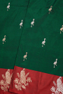 Banarasi Silk Bottle Green Saree