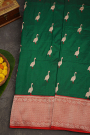 Banarasi Silk Bottle Green Saree