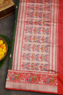 Banarasi Silk Bottle Green Saree