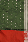 Banarasi Silk Bottle Green Saree