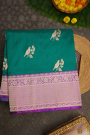 Banarasi Silk Peacock Green Saree