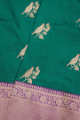 Banarasi Silk Peacock Green Saree