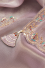 Designer Tissue Lavender Saree