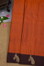 Kancheepuram Silk Rust Saree