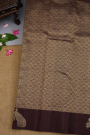 Kancheepuram Silk Rust Saree