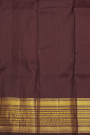 Kancheepuram Silk Dark Brown Saree
