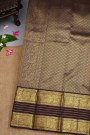 Kancheepuram Silk Rust Orange Saree