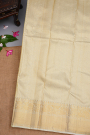 Kancheepuram Silk Off White Saree