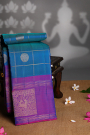 Kancheepuram Silk Turquoise Blue Saree