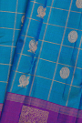 Kancheepuram Silk Turquoise Blue Saree