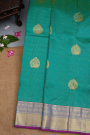 Kancheepuram Silk Teal Green Saree
