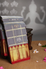 Kancheepuram Silk Grey Saree