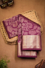 Coimbatore Soft Silk Wine Saree