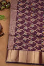 Coimbatore Soft Silk Wine Saree