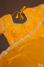 Designer Tissue Mustard Saree