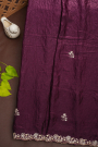 Designer Tissue Wine Saree