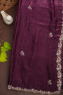 Designer Tissue Wine Saree