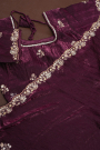 Designer Tissue Wine Saree