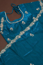 Designer Tissue Teal Blue Saree
