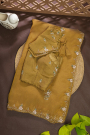 Designer Tissue Mustard Saree