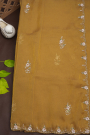 Designer Tissue Mustard Saree