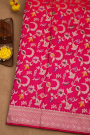 Banarasi Silk Rani Pink Saree