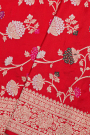 Banarasi Silk Red Saree