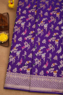 Banarasi Silk Navy Blue Saree