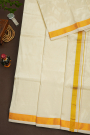 Kancheepuram Silk Off White Dhoti