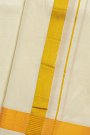 Kancheepuram Silk Off White Dhoti