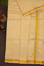 Kancheepuram Silk Cream Dhoti