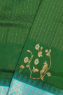 Kuppadam Sico Bottle Green Saree