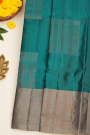 Coimbatore Soft Silk Teal Blue Saree