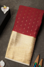 Mysore Crepe Maroon Saree
