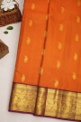 Kancheepuram Silk Orange Saree
