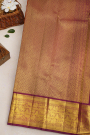 Kancheepuram Silk Orange Saree
